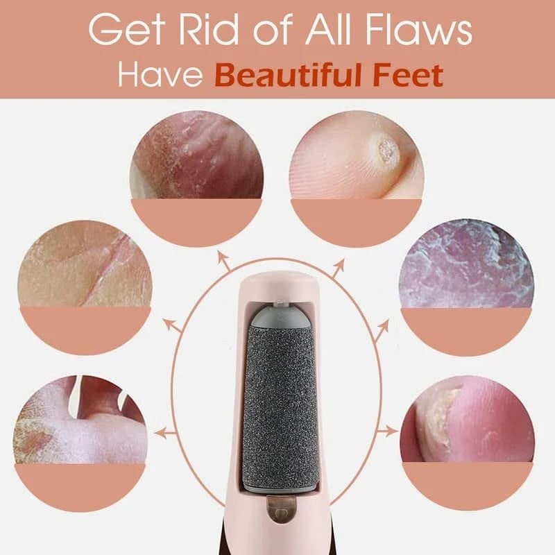 Men's Electric Foot File and Callus Remover with Rechargeable Roller Head - Image 17
