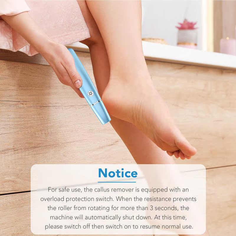 Men's Electric Foot File and Callus Remover with Rechargeable Roller Head - Image 6