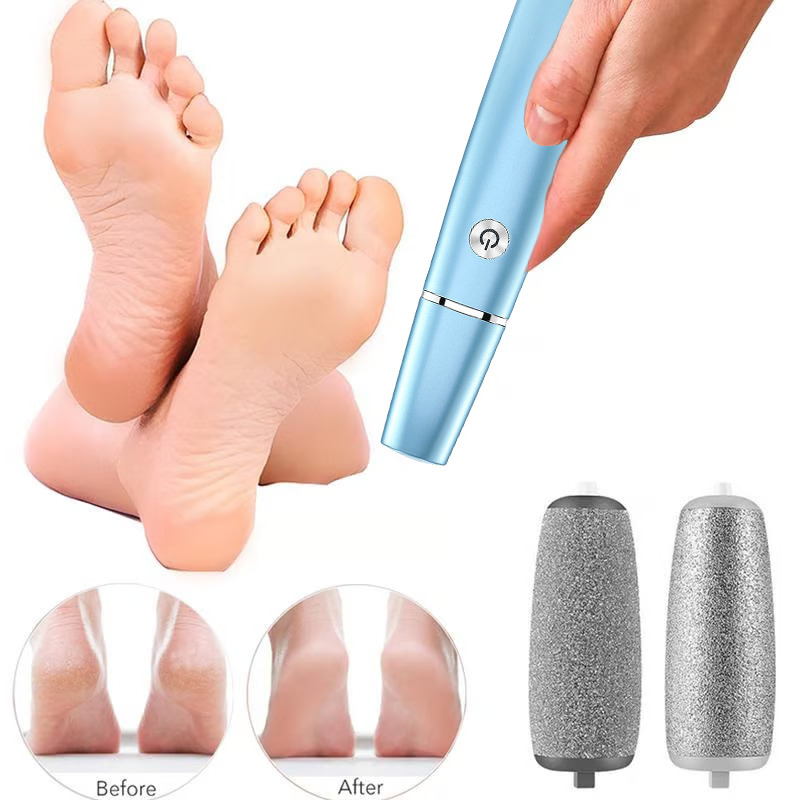 Men's Electric Foot File and Callus Remover with Rechargeable Roller Head - Image 8