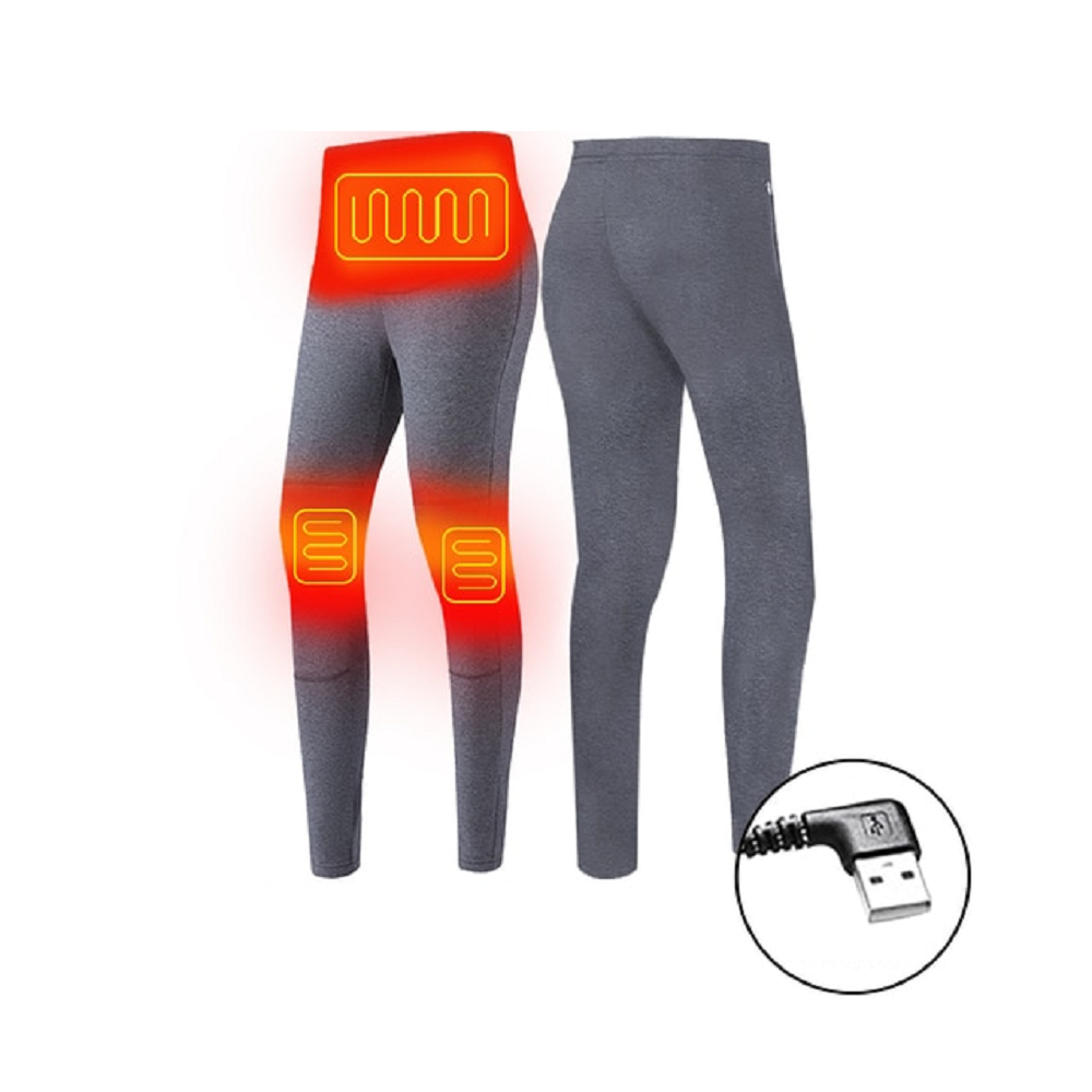Men's Electric Heated Long Johns Thermal Underwear Set with USB Power and Stretchy Knit - Image 11