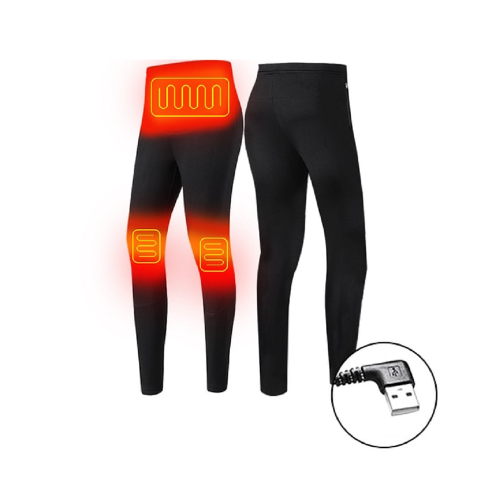Men's Electric Heated Long Johns Thermal Underwear Set with USB Power and Stretchy Knit - Image 12