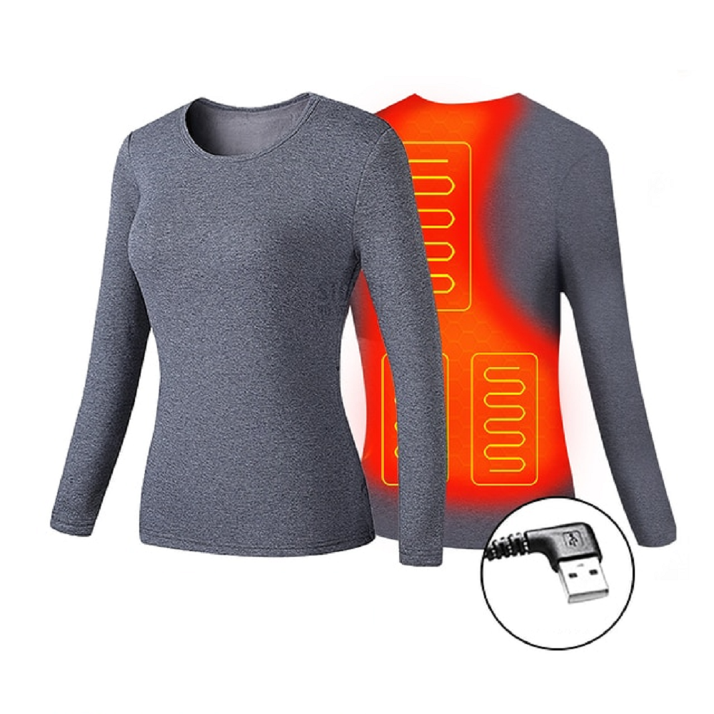 Men's Electric Heated Long Johns Thermal Underwear Set with USB Power and Stretchy Knit - Image 7