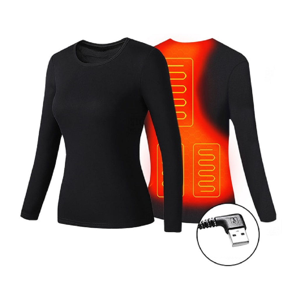 Men's Electric Heated Long Johns Thermal Underwear Set with USB Power and Stretchy Knit - Image 8