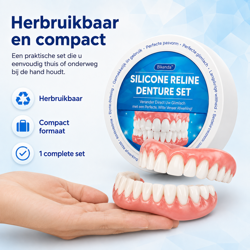 Men's False Teeth Repair Kit Denture Reline Dental Tooth Filling with Silicone Liner - Image 6