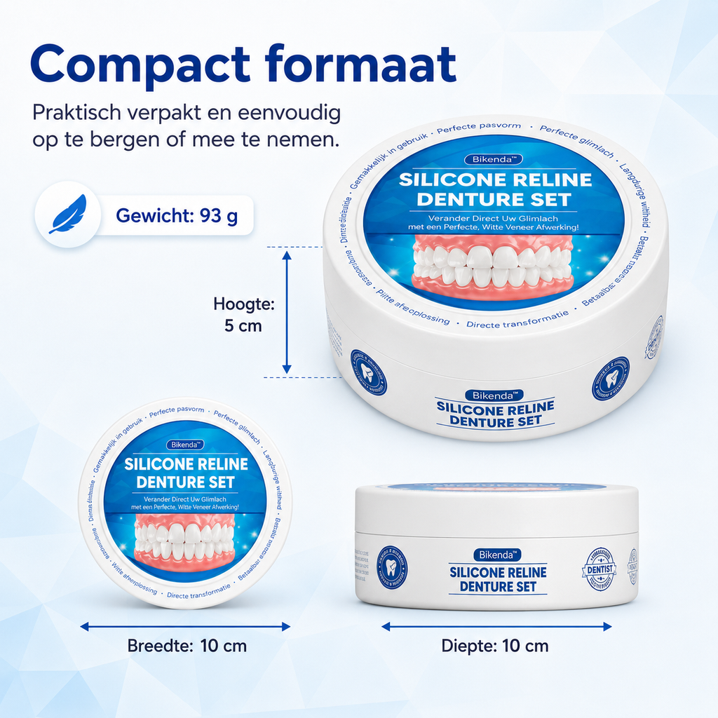 Men's False Teeth Repair Kit Denture Reline Dental Tooth Filling with Silicone Liner - Image 7