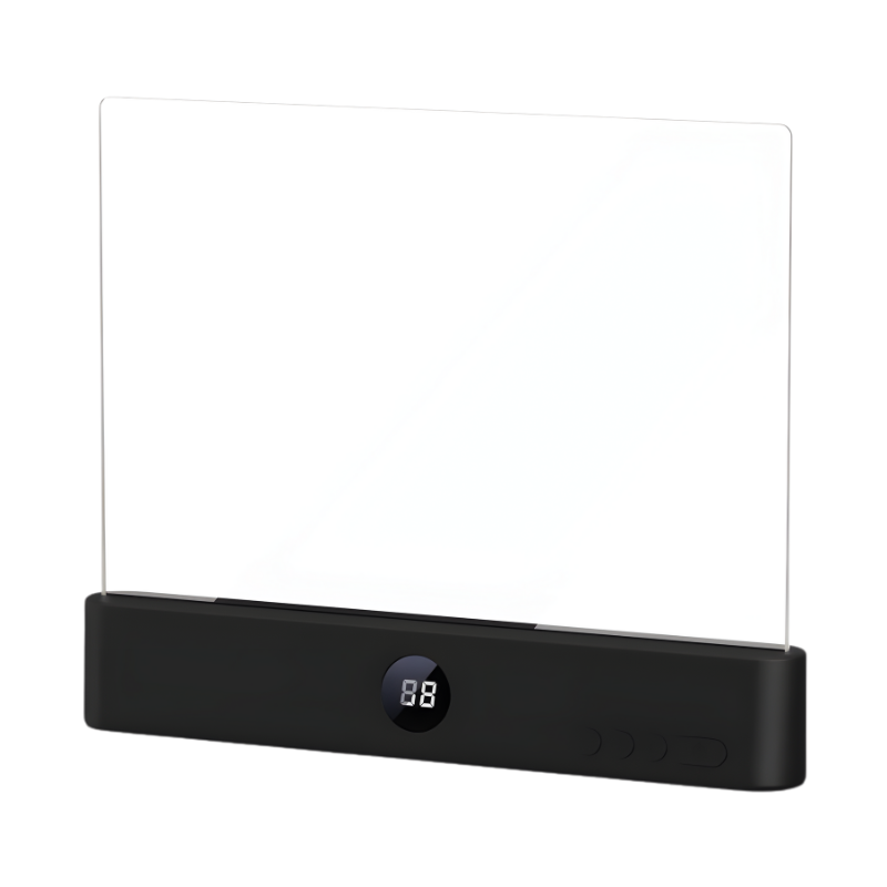 Men's Flat Book Light with LED Edge Lighting and Digital Display for Portable Reading - Image 3
