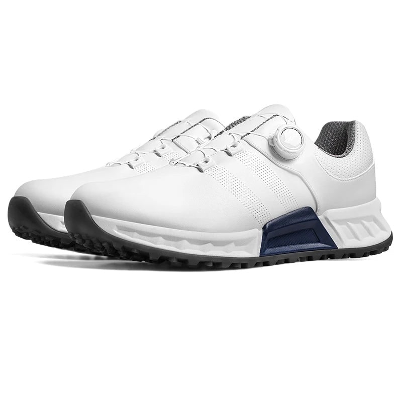 Men's Golf Shoes Spikeless with Waterproof Dial Lace Closure and Non-Slip Sole - Image 3