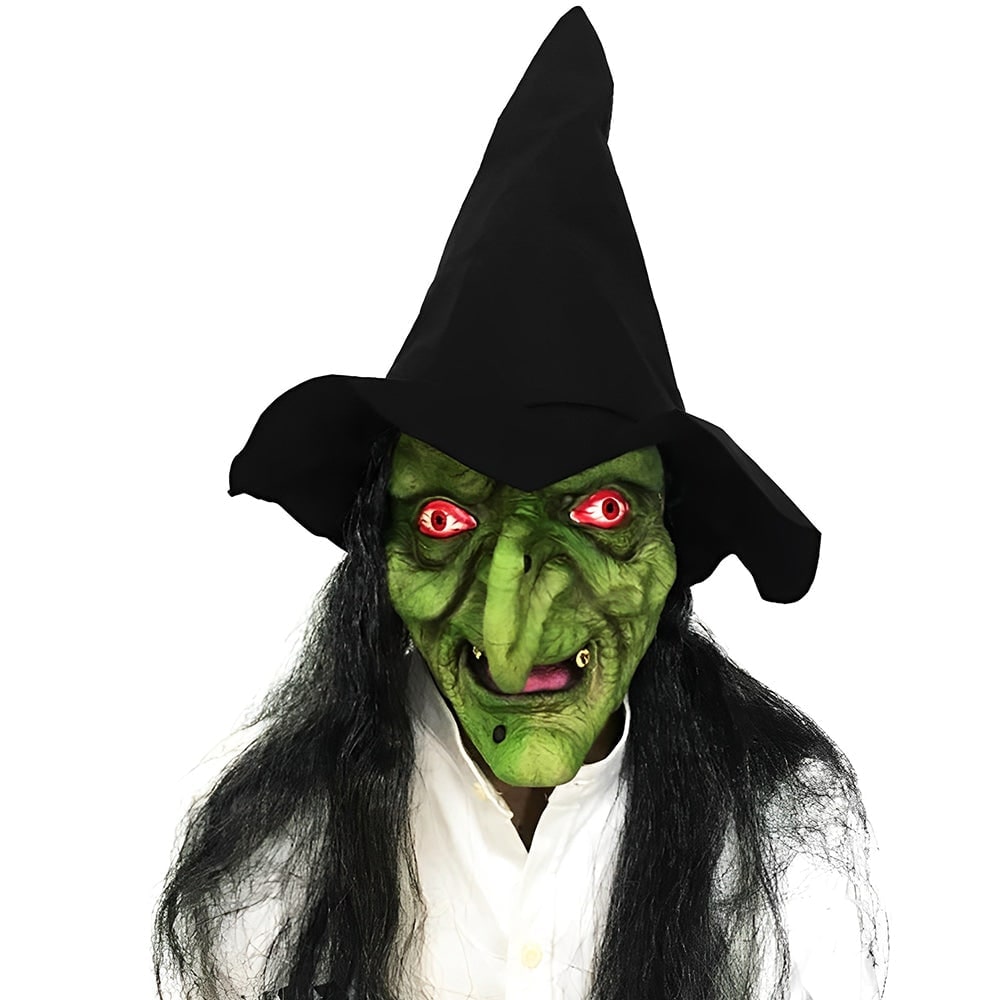 Men's Halloween Realistic Silicone Old Man Mask with Hyper Face and Faux Hair for Costume Party - Image 20