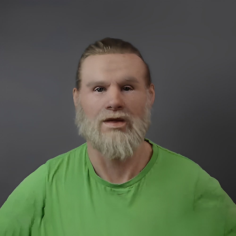 Men's Halloween Realistic Silicone Old Man Mask with Hyper Face and Faux Hair for Costume Party - Image 3