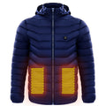 Men's Heated Puffer Jacket with Hood and Quilted Insulation Full Zip - Image 8