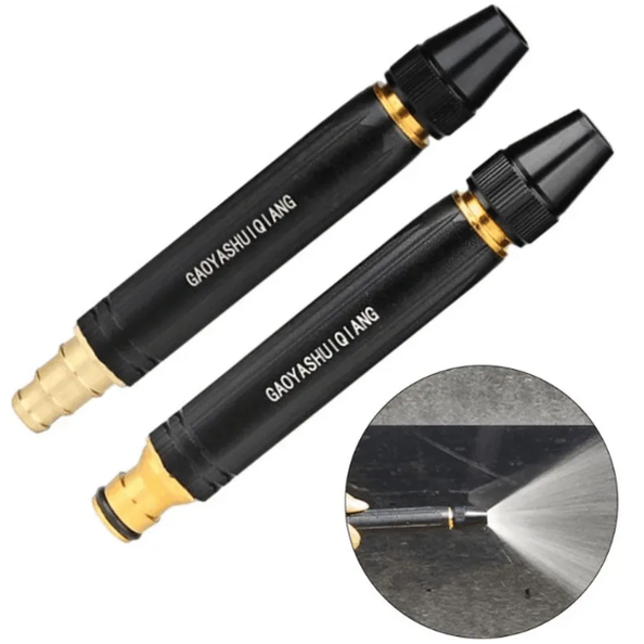 Men's High Pressure Hose Nozzle with Brass Quick Connect and Adjustable Spray - Image 1