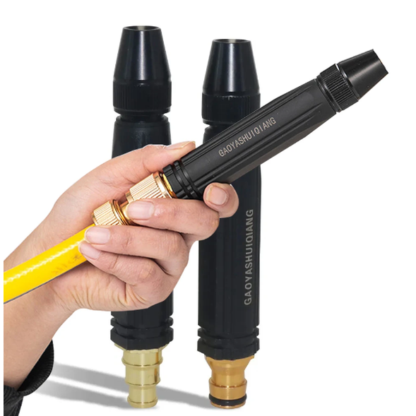 Men's High Pressure Hose Nozzle with Brass Quick Connect and Adjustable Spray - Image 4