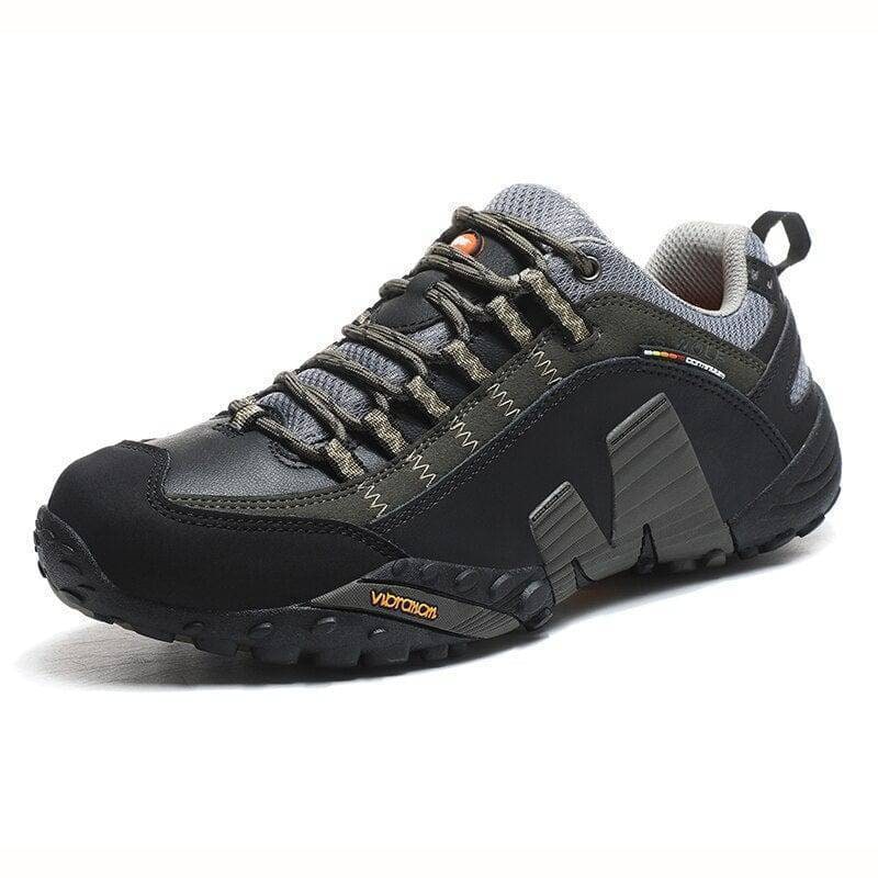 Men's Hiking and Trekking Shoes with Lugged Outsole Lace-Up Closure and Padded Collar - Image 3