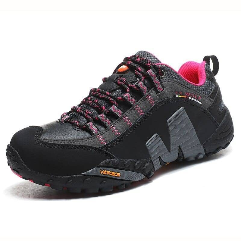 Men's Hiking and Trekking Shoes with Lugged Outsole Lace-Up Closure and Padded Collar - Image 4