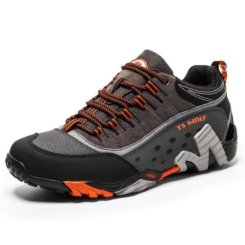 Men's Hiking and Trekking Shoes with Lugged Outsole Lace-Up Closure and Padded Collar - Image 5