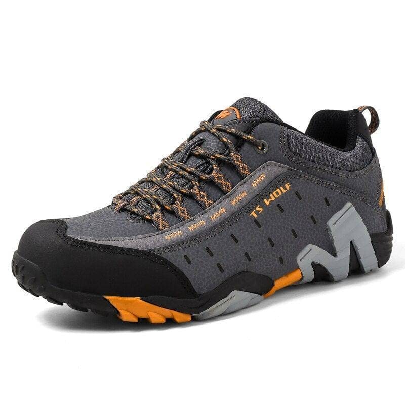 Men's Hiking and Trekking Shoes with Lugged Outsole Lace-Up Closure and Padded Collar - Image 7
