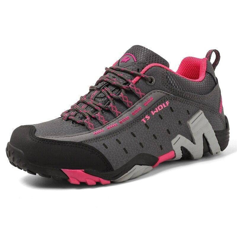 Men's Hiking and Trekking Shoes with Lugged Outsole Lace-Up Closure and Padded Collar - Image 8
