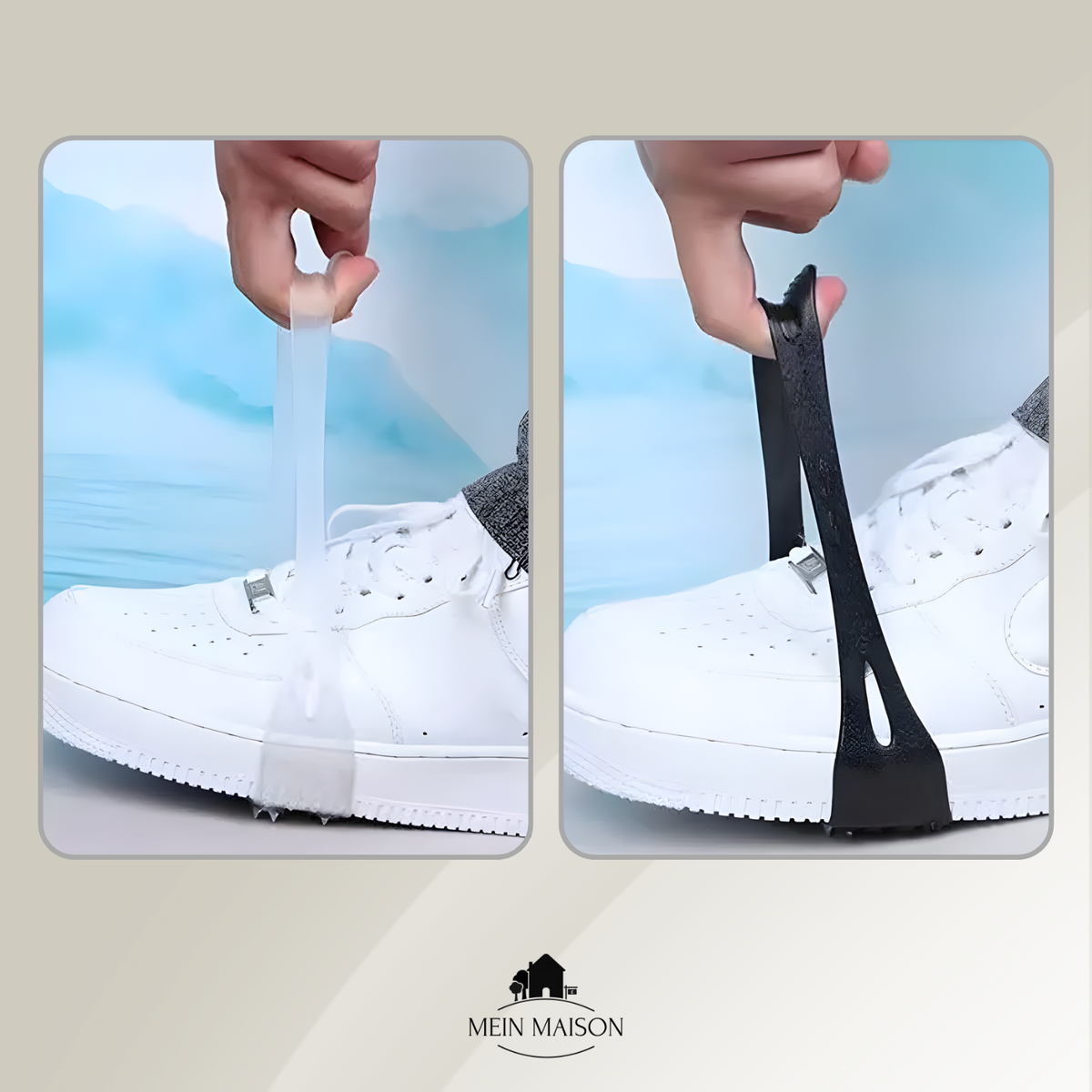 Men's Ice Cleats with Metal Spikes and Silicone Shoe Studs for Winter Traction - Image 2