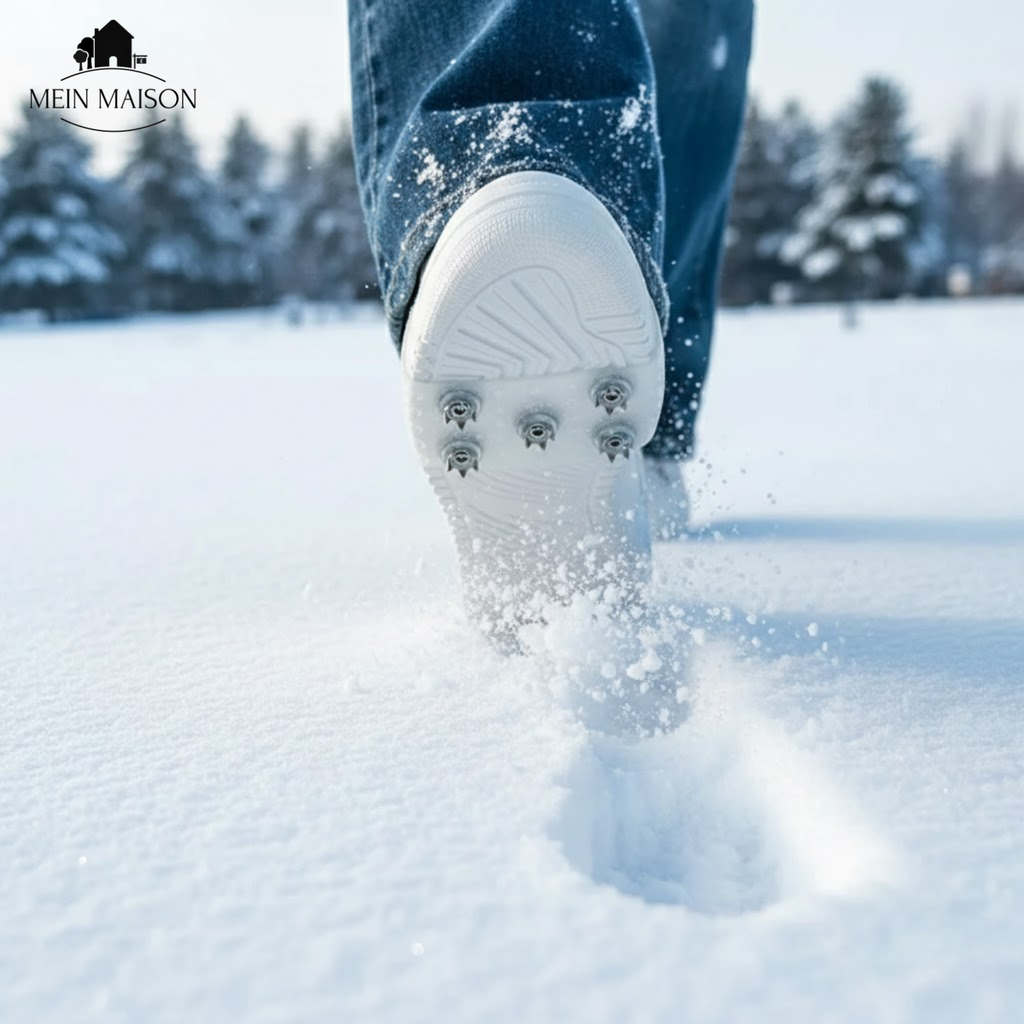 Men's Ice Cleats with Metal Spikes and Silicone Shoe Studs for Winter Traction - Image 6