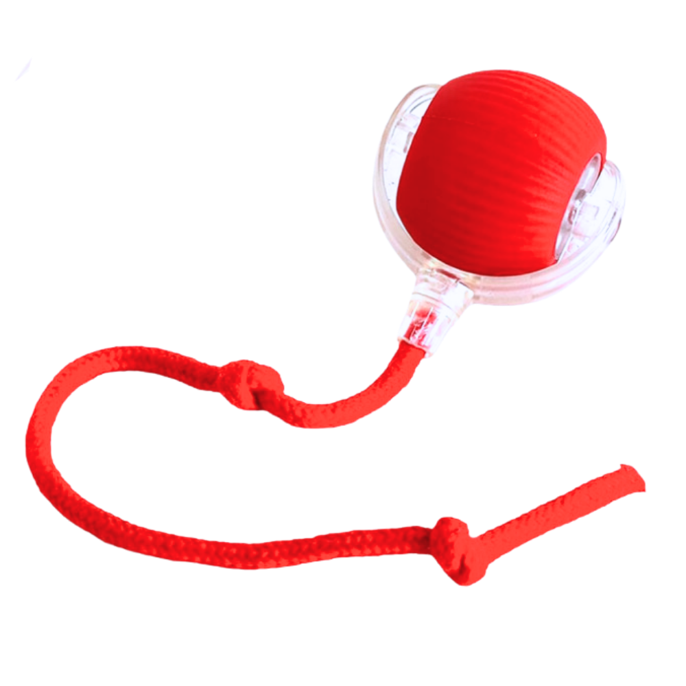 Men's Interactive Cat Toys with Smart Motorized Rolling Ball and Rope Tail - Image 2