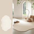 Men's Irregular Area Rug with Textured Geometric Pattern and Whipstitched Edges - Image 14