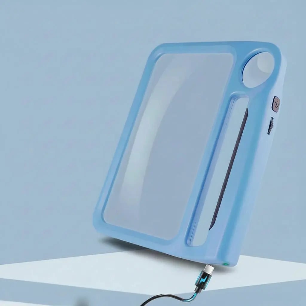 Men's LED Lighted Magnifying Glass Handheld Reading Adjustable Light and Dual Lens for Seniors - Image 2