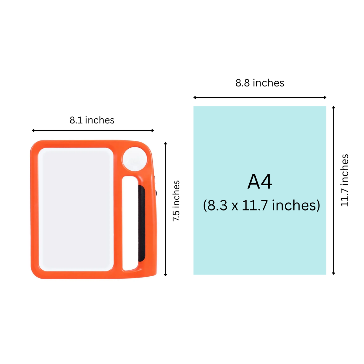 Men's LED Lighted Magnifying Glass Handheld Reading Adjustable Light and Dual Lens for Seniors - Image 7