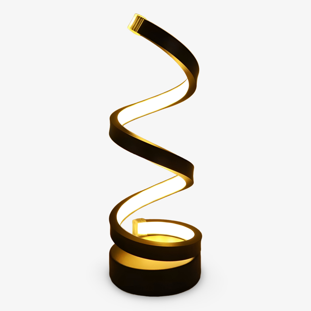 Men's LED Table Lamp with Adjustable Color Temperature and Spiral Design - Image 14