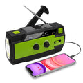 Men's Portable Emergency Radio with Hand Crank Solar Powered Weather Band and Flashlight - Image 1