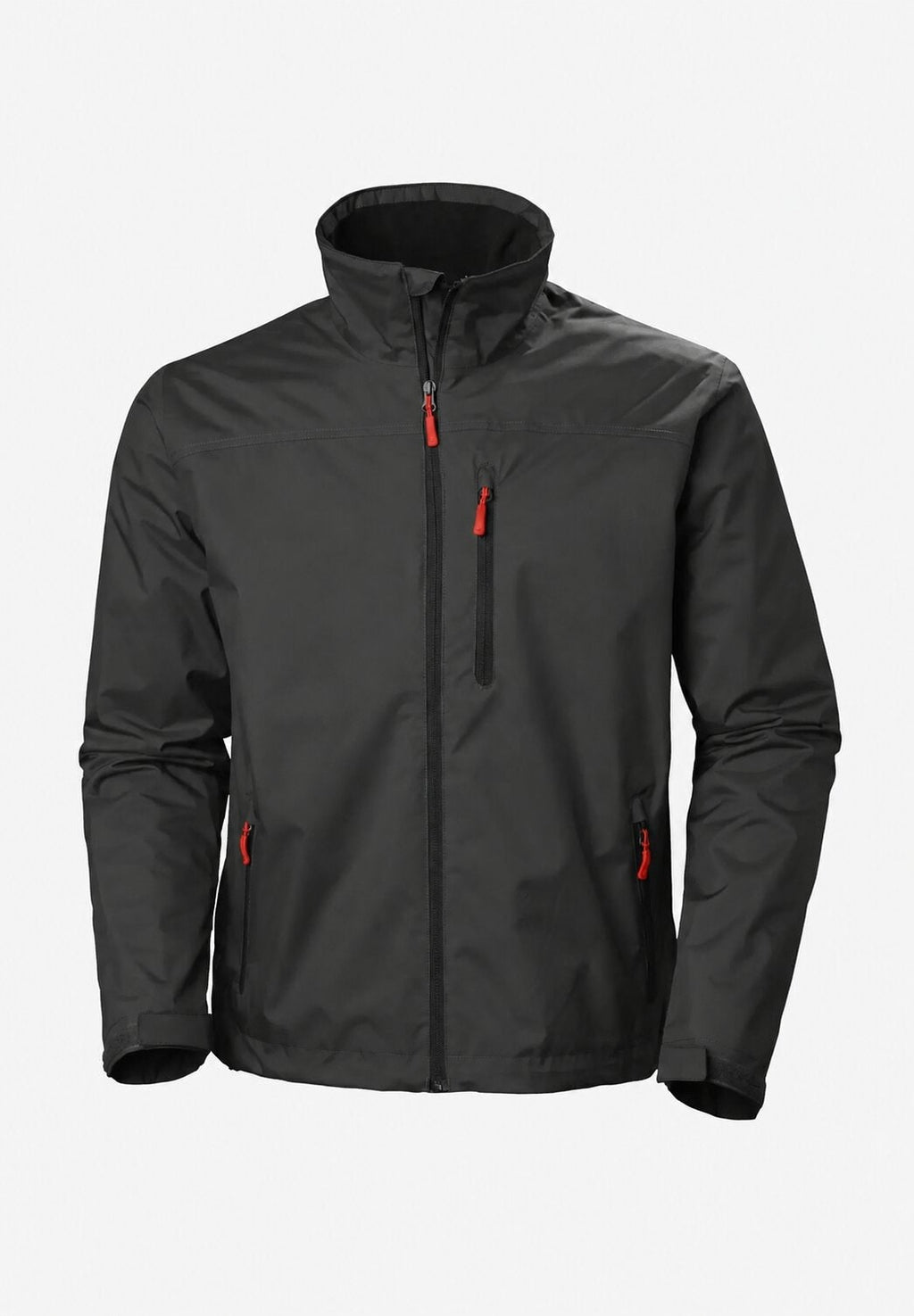 Men's Rain Jacket Windbreaker with Water-Resistant Zip Closure and Fleece Collar - Image 2