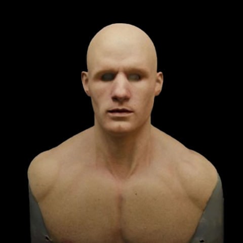 Men's Realistic Silicone Old Man Mask with Extended Chest Bib and Hair Details - Image 20