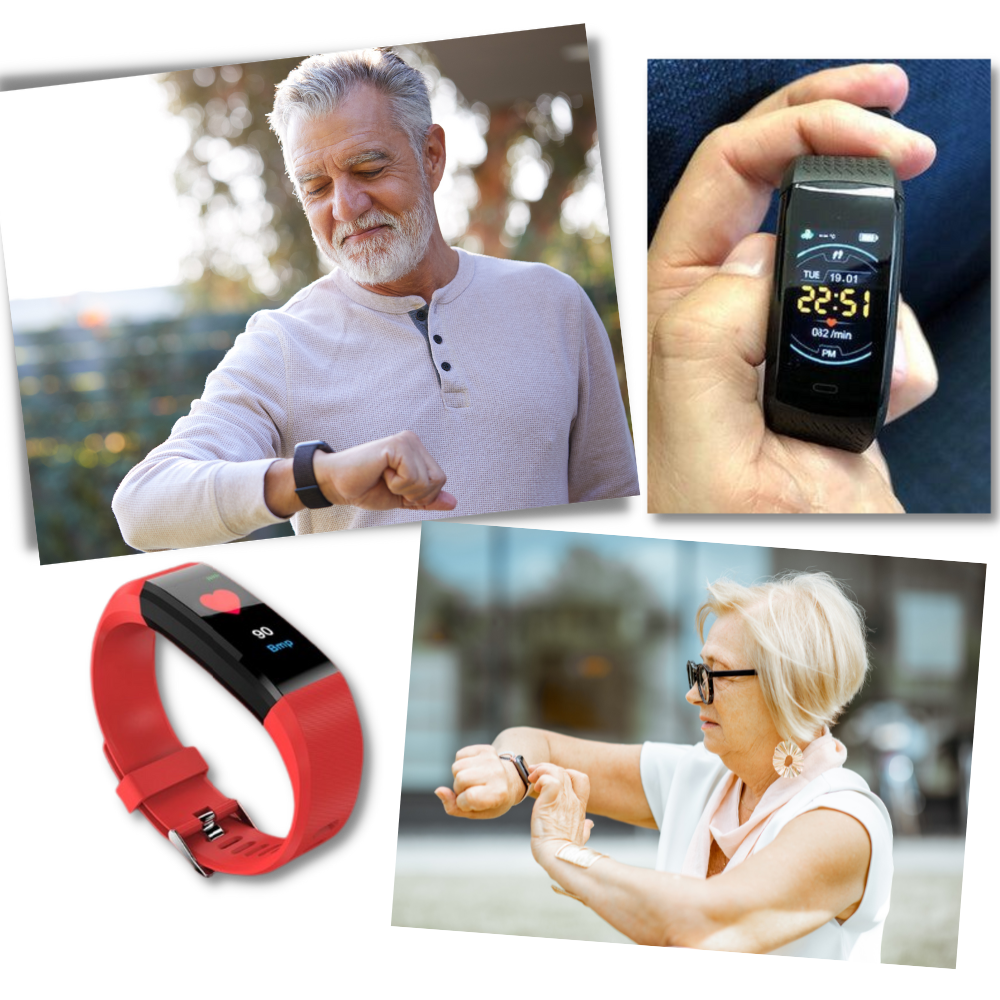 Men's Senior Fitness Tracker Step Counter Watch with Activity and Distance Tracking - Image 3