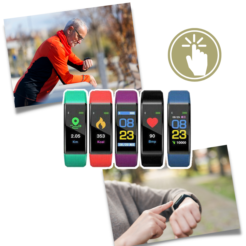 Men's Senior Fitness Tracker Step Counter Watch with Activity and Distance Tracking - Image 4