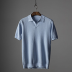 Blake | Classic Short Sleeve Polo Shirt for Men with Textured Design