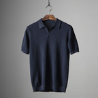 Blake | Classic Short Sleeve Polo Shirt for Men with Textured Design