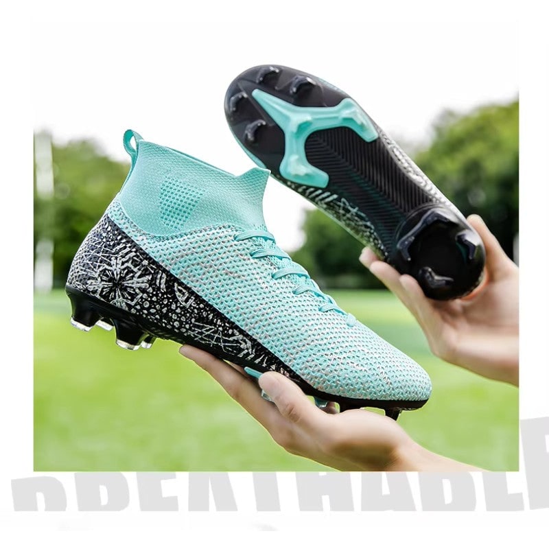 Men's Soccer Cleats Football Boots with High-Top Ankle Collar and Multi-Stud Sole - Image 10