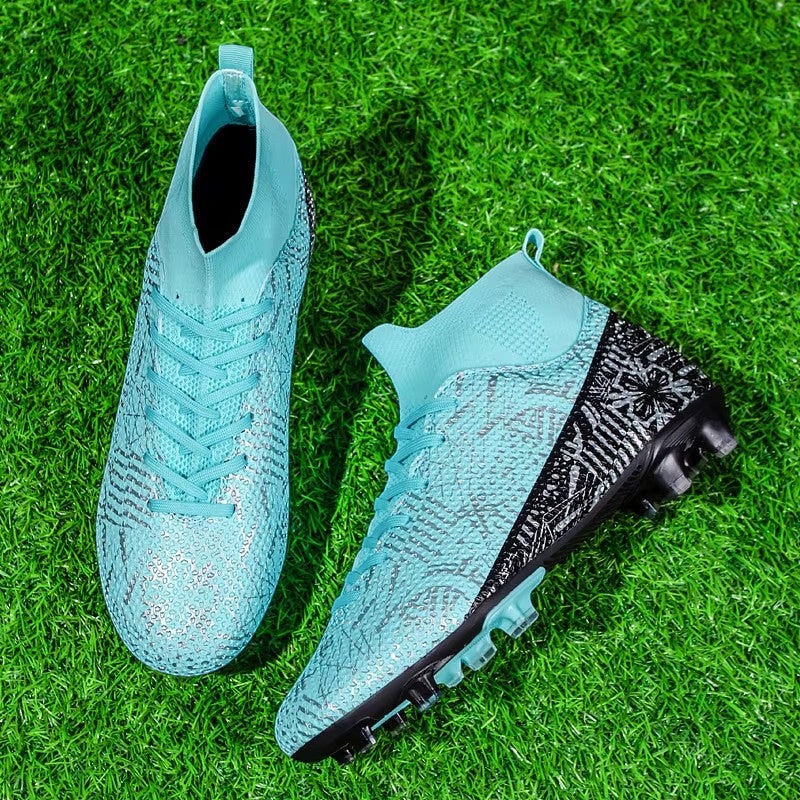 Men's Soccer Cleats Football Boots with High-Top Ankle Collar and Multi-Stud Sole - Image 11