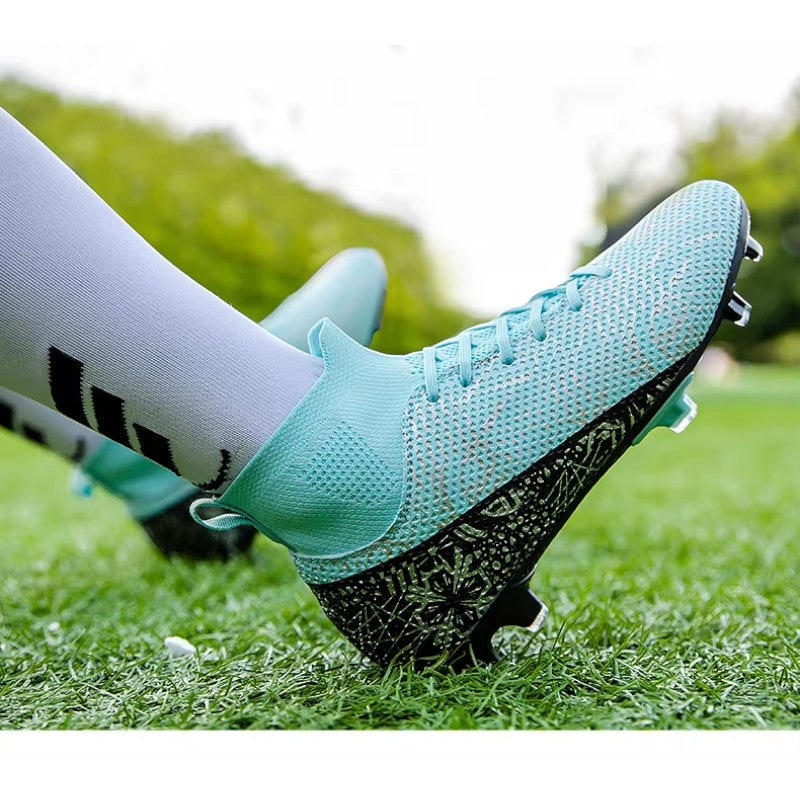 Men's Soccer Cleats Football Boots with High-Top Ankle Collar and Multi-Stud Sole - Image 12
