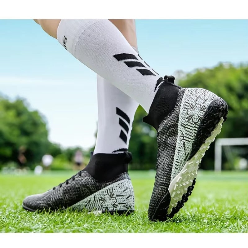 Men's Soccer Cleats Football Boots with High-Top Ankle Collar and Multi-Stud Sole - Image 14