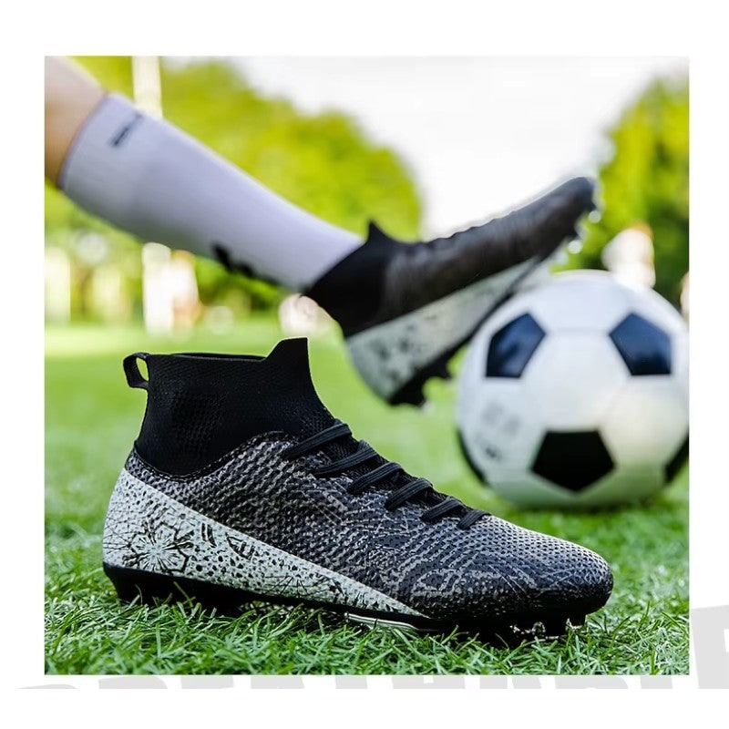 Men's Soccer Cleats Football Boots with High-Top Ankle Collar and Multi-Stud Sole - Image 15