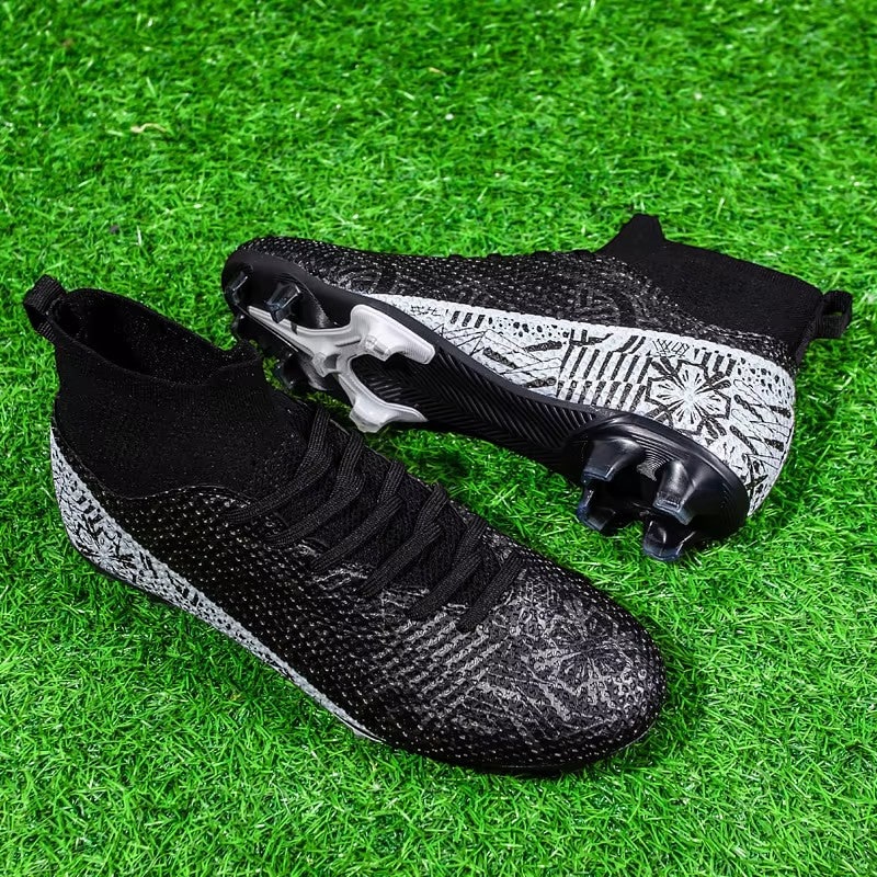 Men's Soccer Cleats Football Boots with High-Top Ankle Collar and Multi-Stud Sole - Image 17