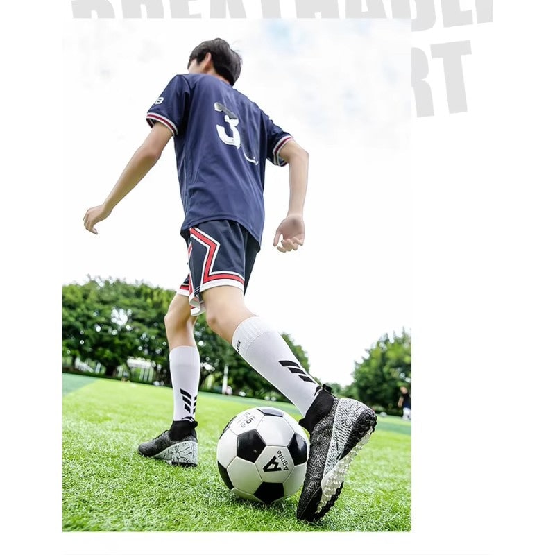 Men's Soccer Cleats Football Boots with High-Top Ankle Collar and Multi-Stud Sole - Image 18