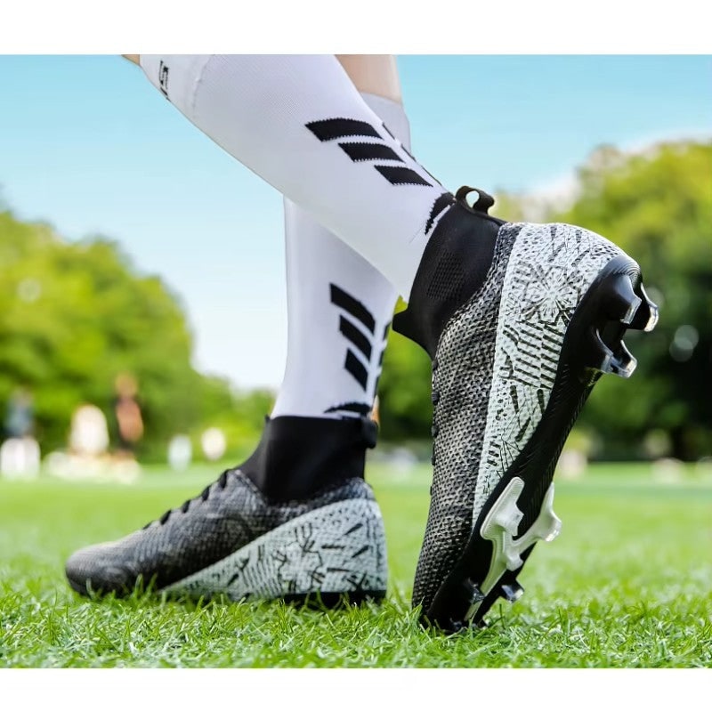 Men's Soccer Cleats Football Boots with High-Top Ankle Collar and Multi-Stud Sole - Image 20