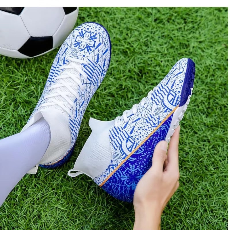 Men's Soccer Cleats Football Boots with High-Top Ankle Collar and Multi-Stud Sole - Image 3