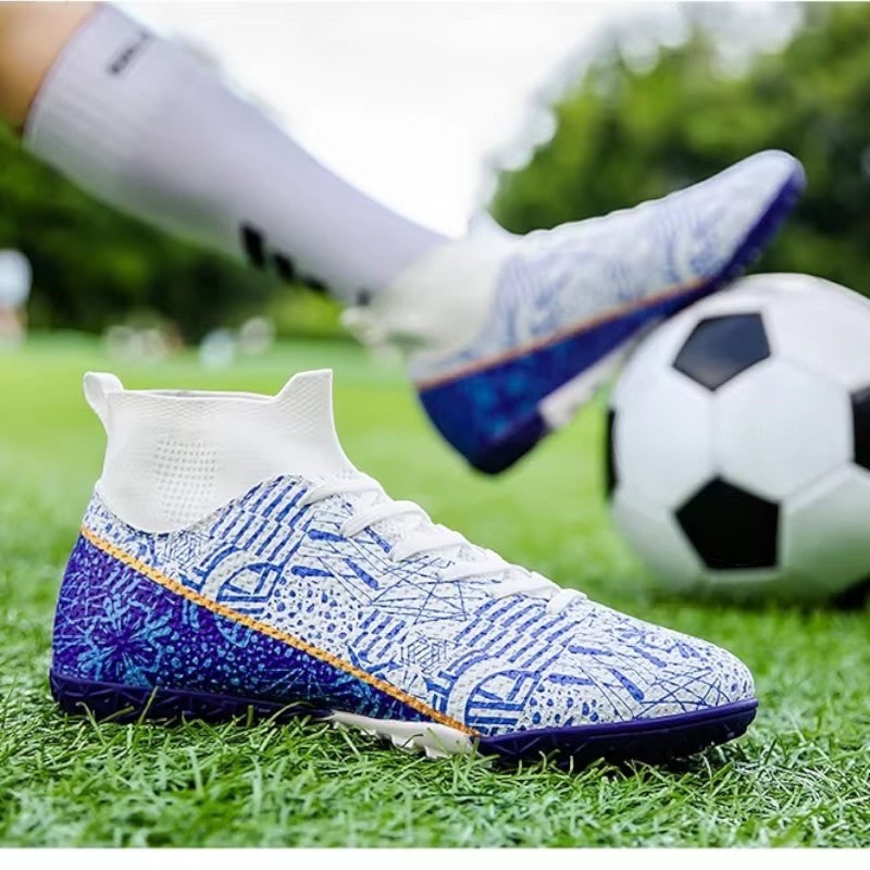 Men's Soccer Cleats Football Boots with High-Top Ankle Collar and Multi-Stud Sole - Image 4