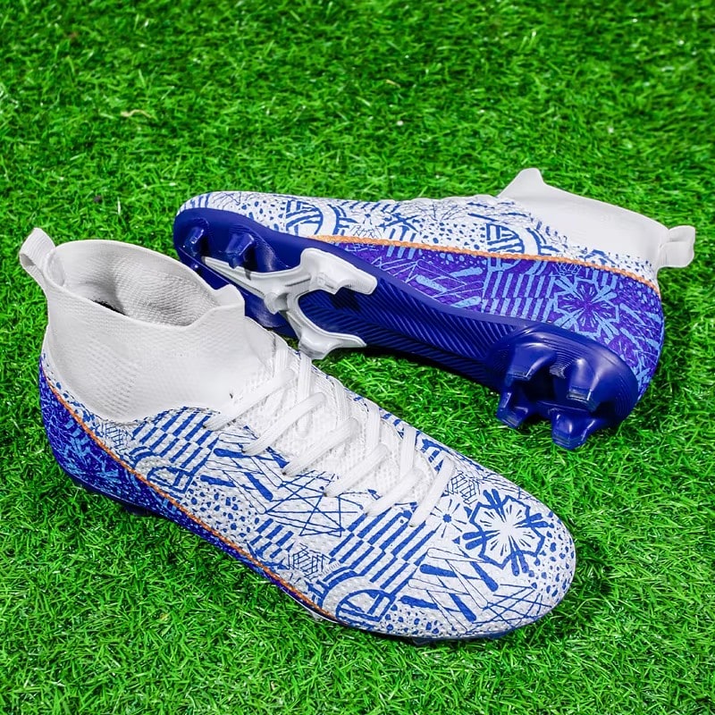 Men's Soccer Cleats Football Boots with High-Top Ankle Collar and Multi-Stud Sole - Image 5