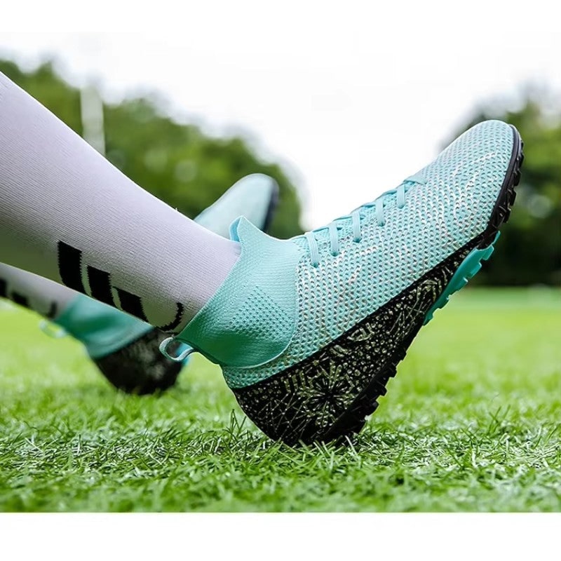 Men's Soccer Cleats Football Boots with High-Top Ankle Collar and Multi-Stud Sole - Image 7