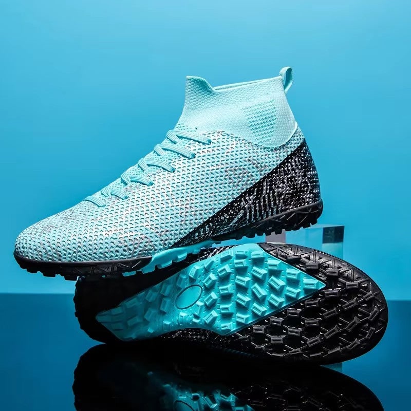 Men's Soccer Cleats Football Boots with High-Top Ankle Collar and Multi-Stud Sole - Image 9