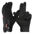 Men's Waterproof Winter Gloves with Touchscreen Fingertips Fleece Lined Zipper Wrist - Image 6