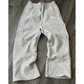 Men's Wide Leg Baggy Fleece Sweatpants with Side Stripes and Pockets - Image 1